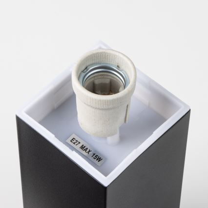 Brilagi - Εξωτερικό φωτιστικό NOVA με αισθητήρα, 1x E27, 15W, 230V, 40 εκ., IP44, μαύρο