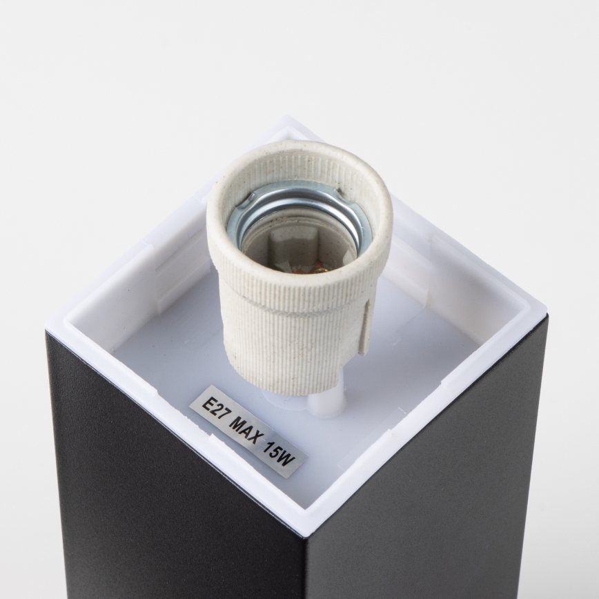 Brilagi - Εξωτερικό φωτιστικό NOVA με αισθητήρα, 1x E27, 15W, 230V, 40 εκ., IP44, μαύρο