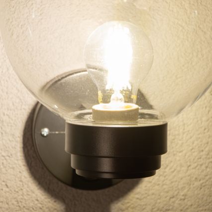 BRILAGI - Εξωτερικό φωτιστικό τοίχου HARBOR 1xE27/40W/230V IP33 ανθρακί/διάφανο