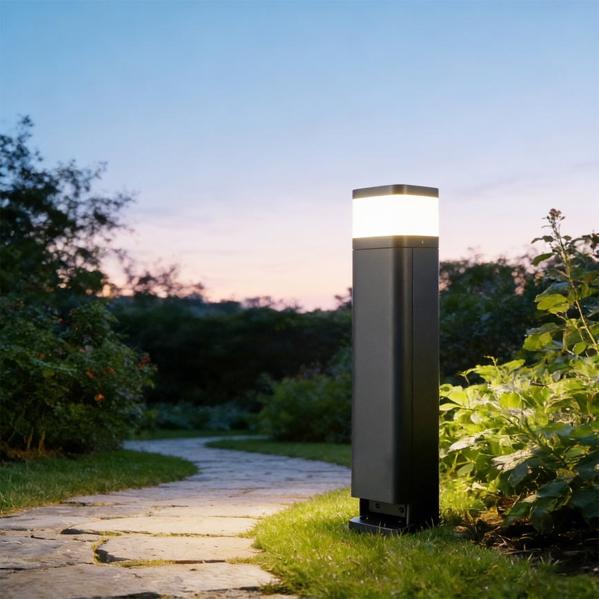 Brilagi - Εξωτερικό φωτιστικό με 2 πρίζες SCHUKO PILLAR, 1xG9/11W/230V, IP44, ανθρακί
