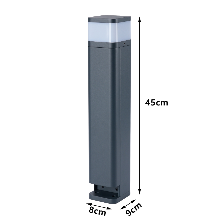 Brilagi - Εξωτερικό φωτιστικό με 2 πρίζες SCHUKO PILLAR, 1xG9/11W/230V, IP44, ανθρακί
