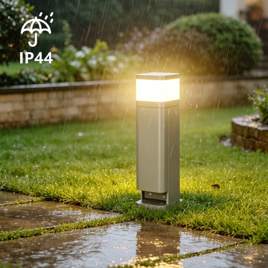 BRILAGI - Εξωτερικό φωτιστικό με 2 πρίζες SCHUKO PILLAR 1xG9/11W/230V IP44 γκρι
