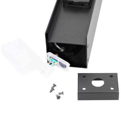 Brilagi - Εξωτερικό φωτιστικό με 2 υποδοχές SCHUKO, 1xG9/11W/230V, IP44, μαύρο