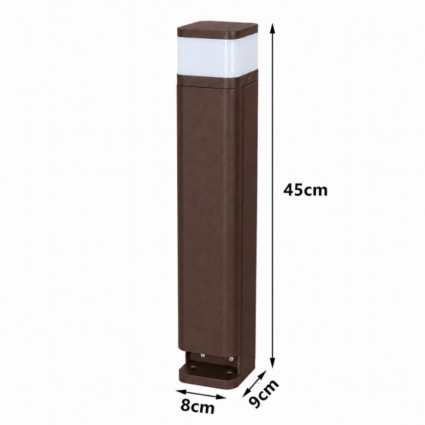 BRILAGI - Εξωτερικό φωτιστικό με 2 υποδοχές SCHUKO PILLAR 1xG9/11W/230V IP44 καφέ