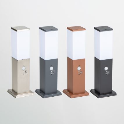 Brilagi - Εξωτερικό φωτιστικό με αισθητήρα NOVA 1xE27/15W/230V 40 cm IP44 ανθρακί