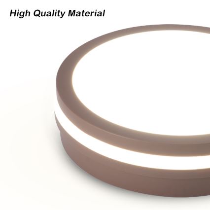 Brilagi - Εξωτερικό φωτιστικό οροφής LED BENE LED/18W/230V Ø 21,5 εκ. καφέ IP54