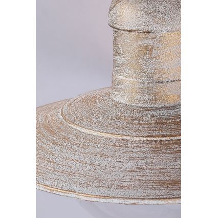 Brilagi - Εξωτερικό φωτιστικό οροφής MOLDE 1xE27/60W IP44 λευκό/πατίνα