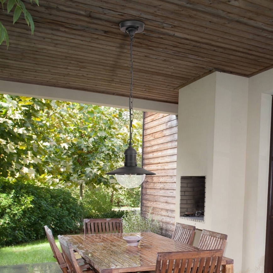 Brilagi - Εξωτερικό κρεμαστό φωτιστικό MOLDE 1xE27/60W IP44 μαύρο