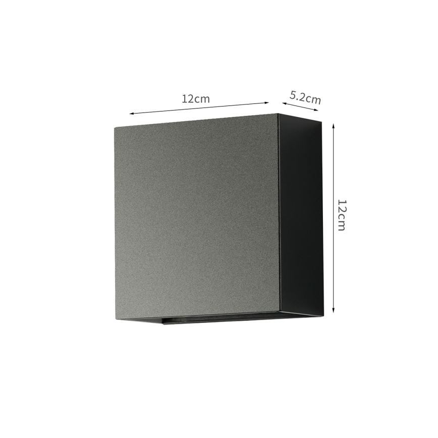 Brilagi - Εξωτερικό LED φωτιστικό τοίχου DOUBLERAY LED/4W/230V μαύρο IP65