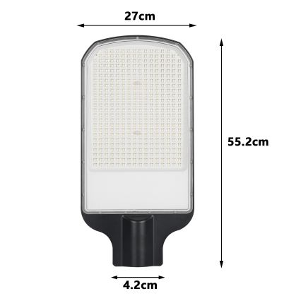 Brilagi - Εξωτερικό LED φωτιστικό δρόμου URBANLIGHT LED/200W/230V μαύρο IP65