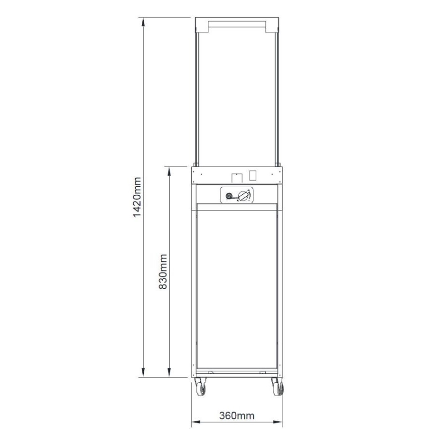 Brilagi - Εξωτερικό τζάκι αερίου FLARO GAS 142x36 cm 8kW 1xAAA μαύρο + προστατευτικό κάλυμμα
