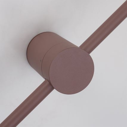 Brilagi - LED επιτοίχιο φωτιστικό εξωτερικού χώρου AURA LED/20W/230V 3000K IP54 97 cm καφέ CRI 90