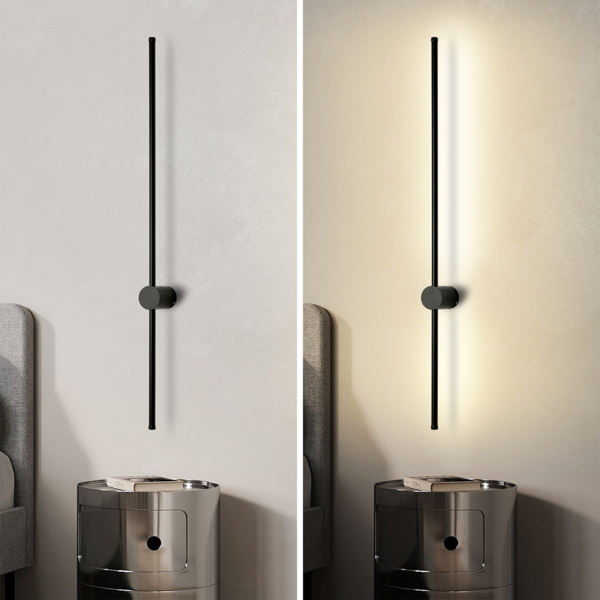 Brilagi - Εξωτερικό επιτοίχιο φωτιστικό AURA LED/20W/230V 4000K IP54 97 cm μαύρο CRI 90