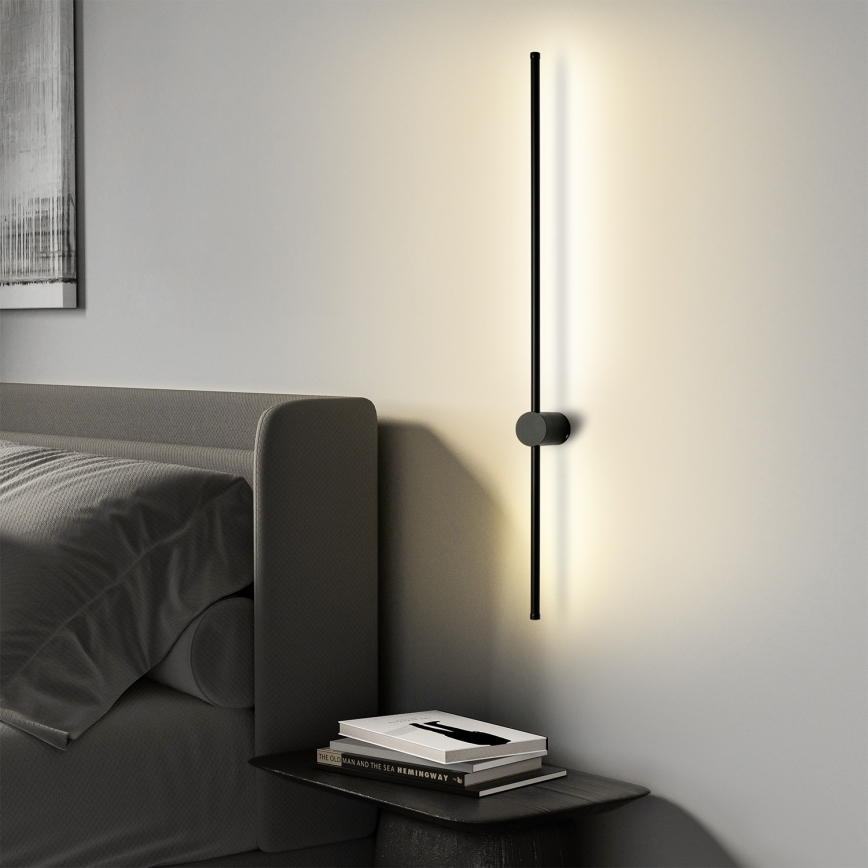 Brilagi - Εξωτερικό επιτοίχιο φωτιστικό AURA LED/20W/230V 4000K IP54 97 cm μαύρο CRI 90