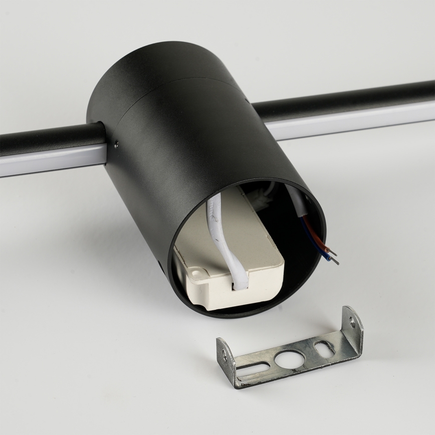 Brilagi - Εξωτερικό επιτοίχιο φωτιστικό AURA LED/20W/230V 4000K IP54 97 cm μαύρο CRI 90