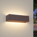Brilagi - Εξωτερικό επιτοίχιο φωτιστικό LED DONNANI LED/12W/230V 30 cm καφέ IP44