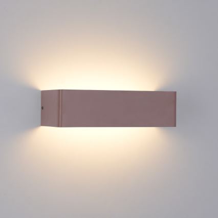 Brilagi - Εξωτερικό επιτοίχιο φωτιστικό LED DONNANI LED/12W/230V 30 cm καφέ IP44