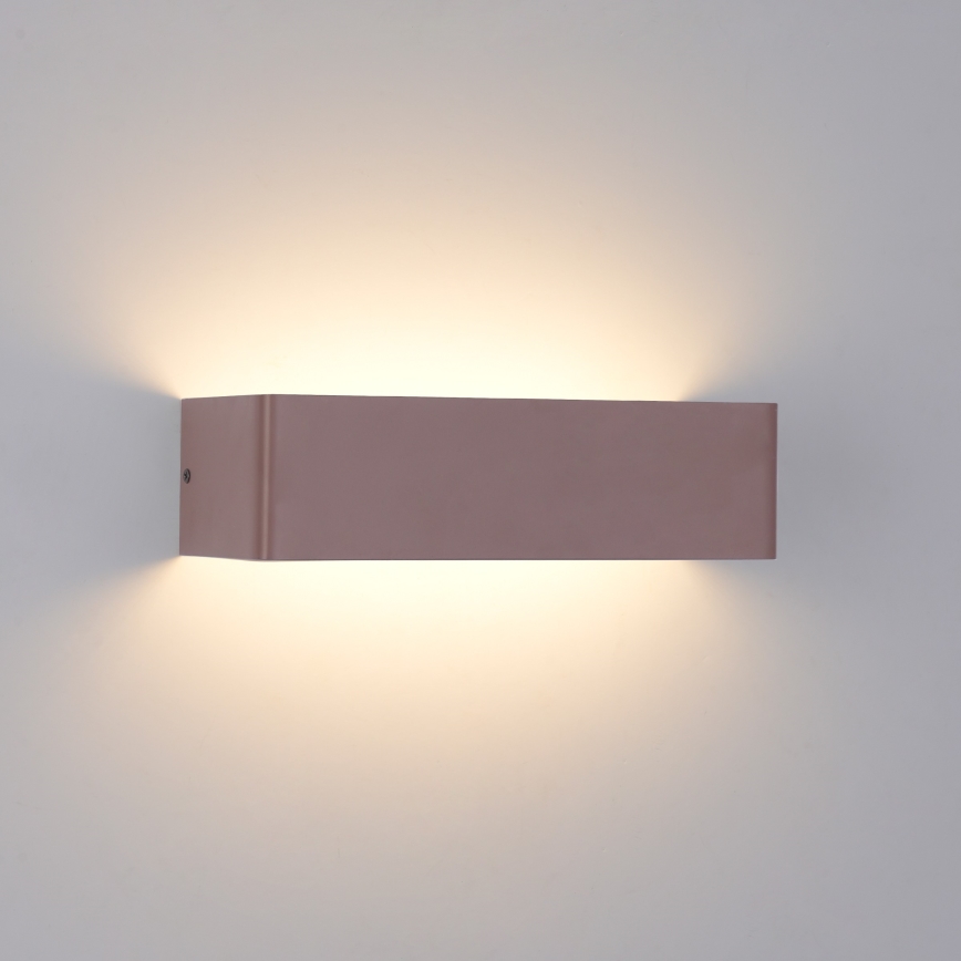 Brilagi - Εξωτερικό επιτοίχιο φωτιστικό LED DONNANI LED/12W/230V 30 cm καφέ IP44