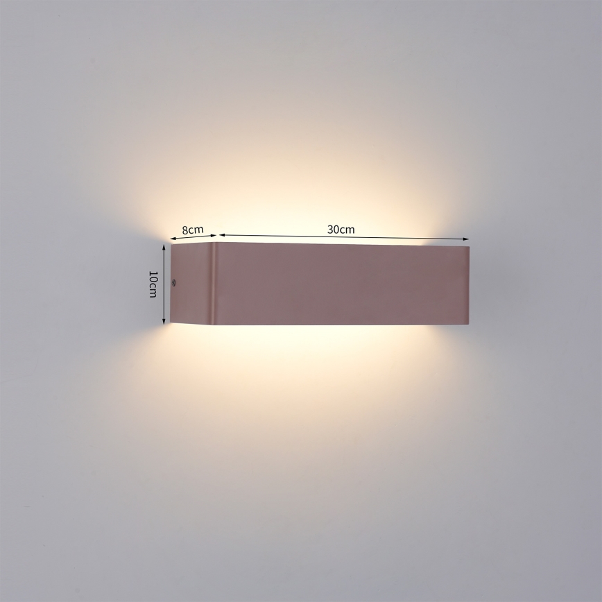 Brilagi - Εξωτερικό επιτοίχιο φωτιστικό LED DONNANI LED/12W/230V 30 cm καφέ IP44