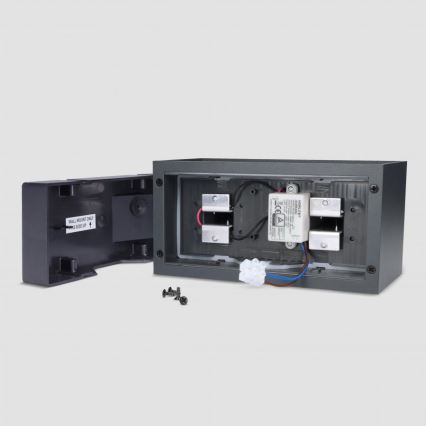 Brilagi - Εξωτερικό επιτοίχιο φωτιστικό LED DOUBLE CUBE LED/12W/230V ανθρακί IP65