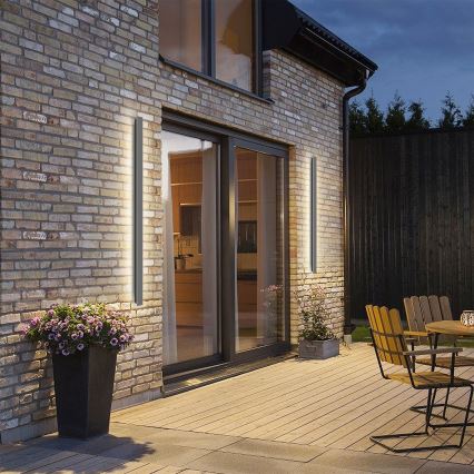 Brilagi - LED Εξωτερικό Επιτοίχιο Φωτιστικό LINEAR LED/32W/230V 4000K IP65 140 cm ανθρακί CRI 90