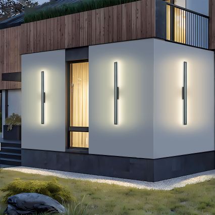 Brilagi - Εξωτερικό επιτοίχιο φωτιστικό LED LINEO LED/24W/230V 3000K IP65 100 cm ανθρακί CRI 90