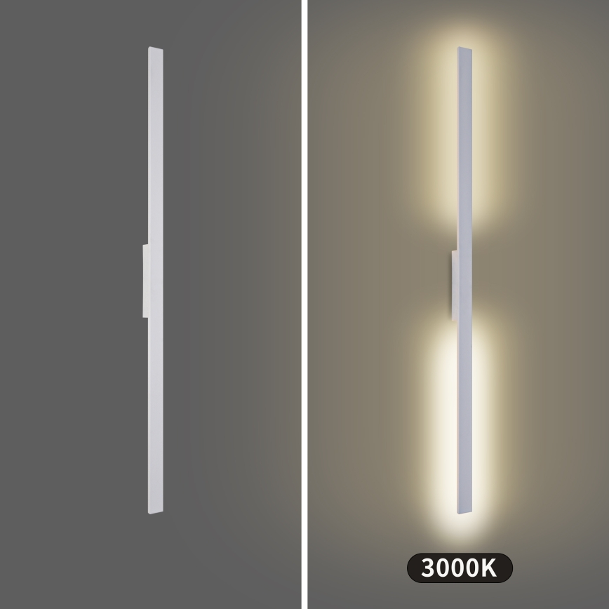 Brilagi - Εξωτερικό επιτοίχιο φωτιστικό LUNA LED/30W/230V 3000K IP65 150 cm λευκό CRI 90