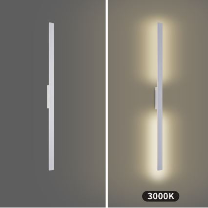 Brilagi - Εξωτερικό επιτοίχιο φωτιστικό LED LUNA LED/24W/230V 3000K IP65 100 cm λευκό CRI 90