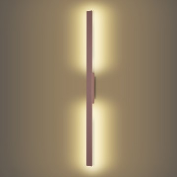 Brilagi - Εξωτερικό επιτοίχιο φωτιστικό LED LUNA LED/24W/230V 3000K IP65 100 cm καφέ CRI 90