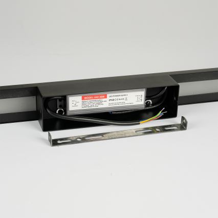 Brilagi - Εξωτερικό επιτοίχιο φωτιστικό LED LUNA LED/24W/230V 4000K IP65 100 cm μαύρο CRI 90