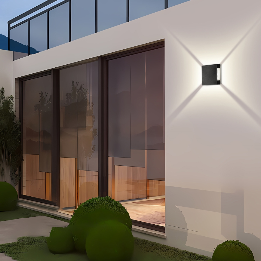 Brilagi - Εξωτερικό επιτοίχιο φωτιστικό LED QUADRAY LED/4W/230V μαύρο IP65