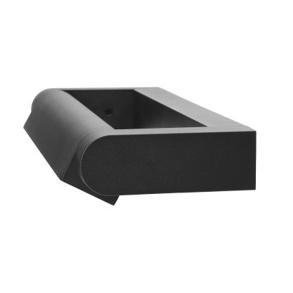 Brilagi - Εξωτερικό επιτοίχιο φωτιστικό LED SALERNO LED/12W/230V 35,5 cm μαύρο IP65