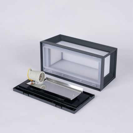 Brilagi - Εξωτερικό επιτοίχιο φωτιστικό PARKER 1xE27/60W/230V ανθρακί IP44