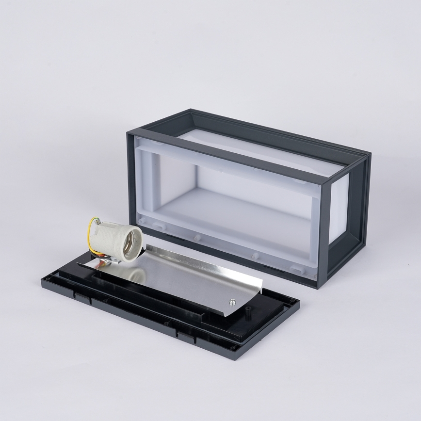 Brilagi - Εξωτερικό επιτοίχιο φωτιστικό PARKER 1xE27/60W/230V ανθρακί IP44