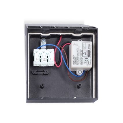 Brilagi - Εξωτερικό επιτοίχιο LED φωτιστικό με αισθητήρα RIANO LED/8W/230V, ανθρακί, IP65