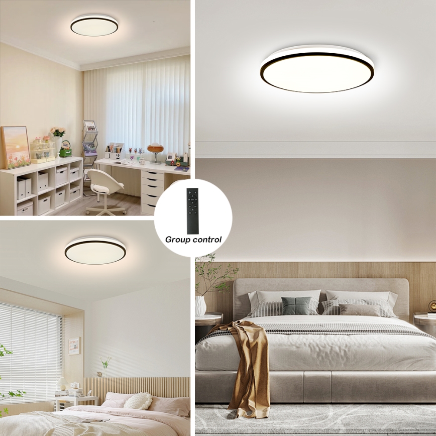 Brilagi - Ρυθμιζόμενο φωτιστικό οροφής SMART LED/36W/230V Ø 48 cm 3000-6000K Wi-Fi Tuya Beacon + τηλεχειριστήριο