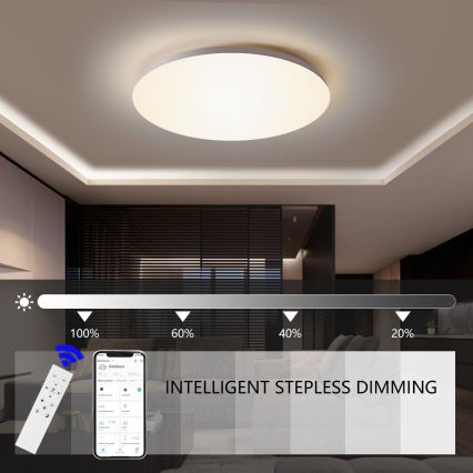 Brilagi - LED ρυθμιζόμενο φωτιστικό οροφής έξυπνο LED/36W/230V Ø 48 cm 3000-6000K Wi‑Fi Tuya Beacon + τηλεχειριστήριο