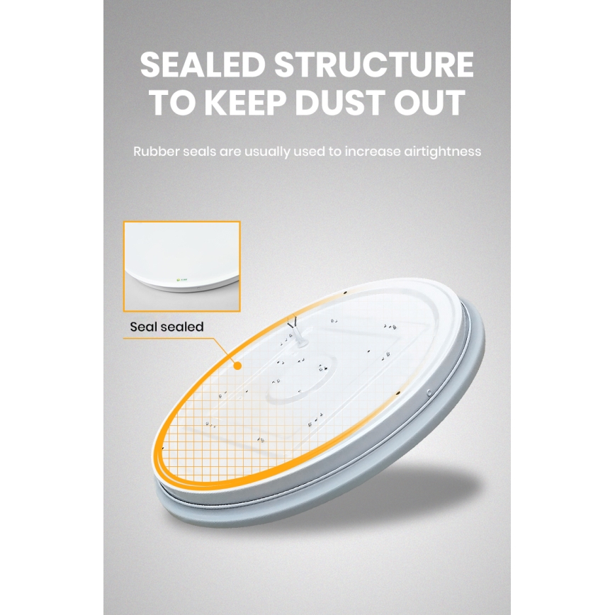 Brilagi - LED ρυθμιζόμενο φωτιστικό οροφής έξυπνο LED/36W/230V Ø 48 cm 3000-6000K Wi‑Fi Tuya Beacon + τηλεχειριστήριο