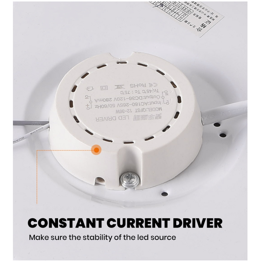 Brilagi - LED ρυθμιζόμενο φωτιστικό οροφής έξυπνο LED/36W/230V Ø 48 cm 3000-6000K Wi‑Fi Tuya Beacon + τηλεχειριστήριο