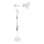 Brilagi - Ευέλικτο επιδαπέδιο φωτιστικό TASKER 1xE27/60W/230V 157 cm λευκό