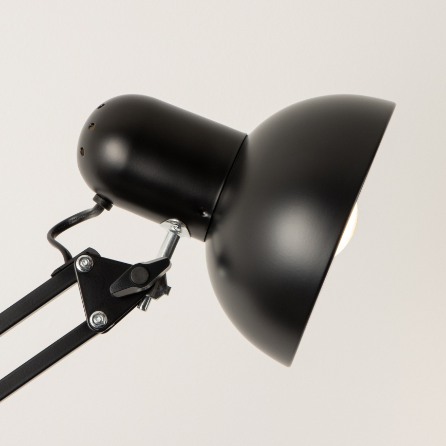 Brilagi - Ευέλικτο επιδαπέδιο φωτιστικό TASKER 1xE27/60W/230V 184 cm μαύρο