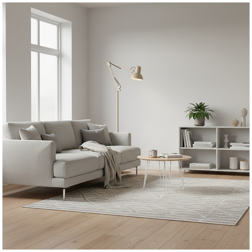 Brilagi - Ευέλικτο επιδαπέδιο φωτιστικό TASKER 1xE27/60W/230V 184 cm μπεζ
