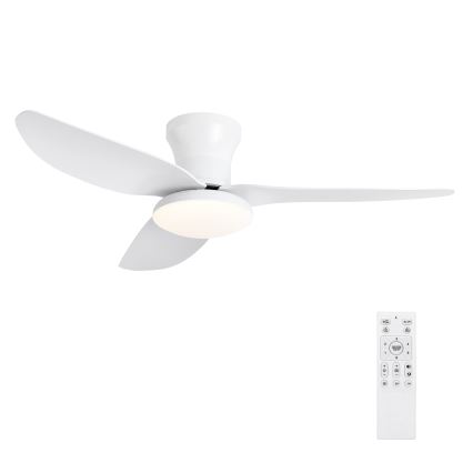Brilagi - Ανεμιστήρας οροφής LED Dimmable LED/30W/230V 3000-6500K λευκό + τηλεχειριστήριο