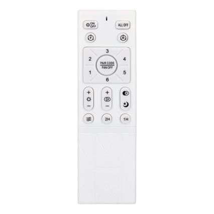 Brilagi - Ανεμιστήρας οροφής LED Dimmable LED/30W/230V 3000-6500K λευκό/καφέ + τηλεχειριστήριο