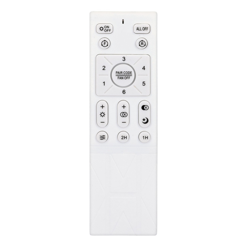 Brilagi - Ανεμιστήρας οροφής LED Dimmable LED/30W/230V 3000-6500K λευκό/καφέ + τηλεχειριστήριο