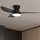 Brilagi - Ανεμιστήρας οροφής LED Dimmable LED/30W/230V 3000-6500K μαύρο + τηλεχειριστήριο