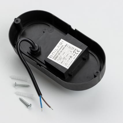 Brilagi - Βιομηχανικό φως οροφής LED SIMA LED/12W/230V IP65 μαύρο