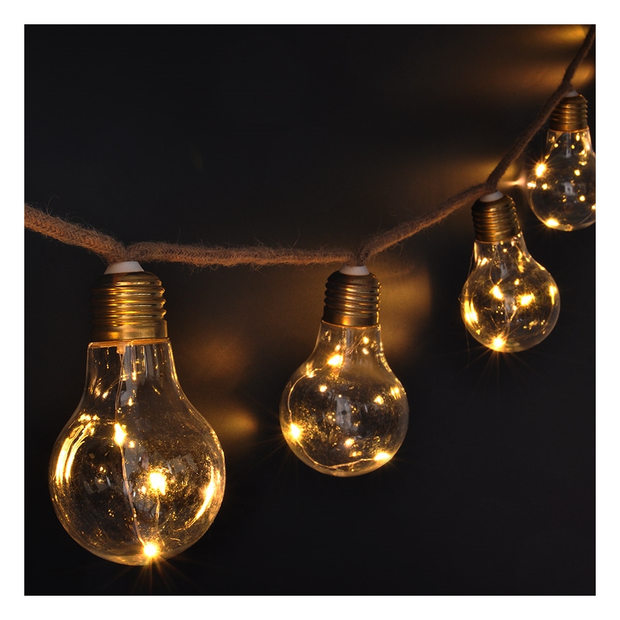 Brilagi - Διακοσμητική γιρλάντα LED 10xLED/3xAA 1,8m ζεστό λευκό