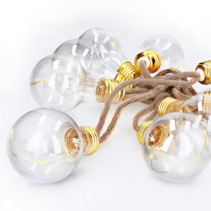 Brilagi - Διακοσμητική γιρλάντα LED 10xLED/3xAA 1,8m θερμό λευκό