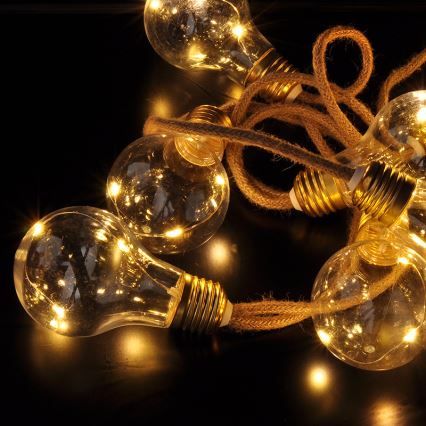 Brilagi - Διακοσμητική γιρλάντα LED 10xLED/3xAA 1,8m θερμό λευκό